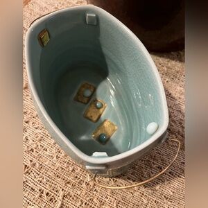 Unique One of a Kind Art Sculpture Ceramic Bowl Signed MC